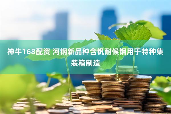神牛168配资 河钢新品种含钒耐候钢用于特种集装箱制造
